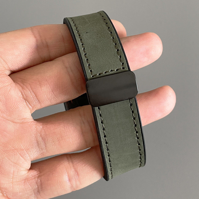 Magnetic Leather Apple Watch Strap