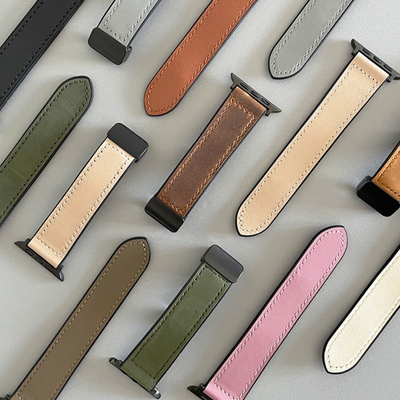 Magnetic Leather Apple Watch Strap