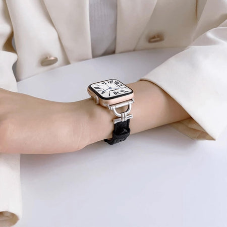 Banded Leather Apple Watch Strap