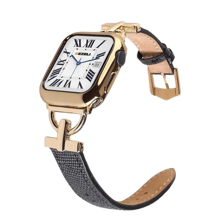 Banded Leather Apple Watch Strap