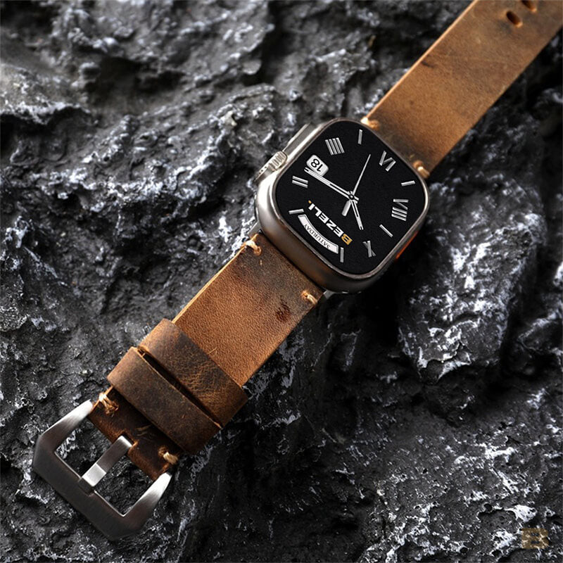 Vintage Leather Apple Watch Strap