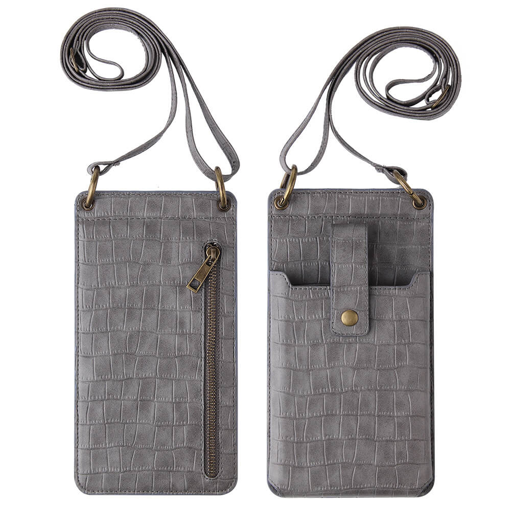 Crocodile Leather Phone Purse