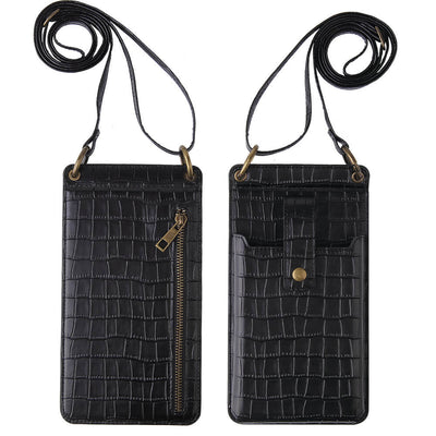 Crocodile Leather Phone Purse