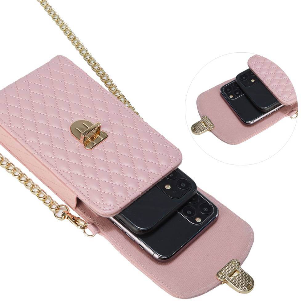 Diamond Stitched Phone Purse