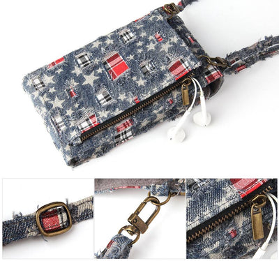 Chic Denim Phone Purse