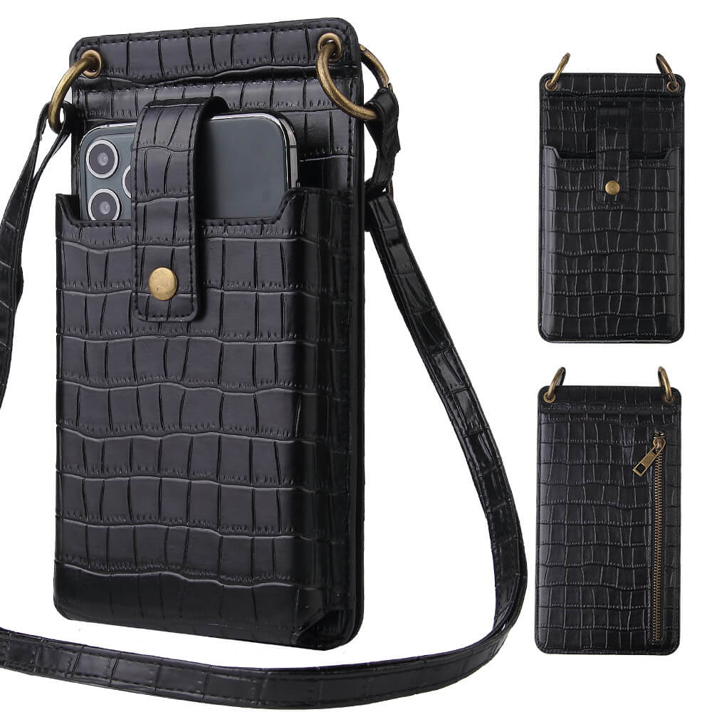 Crocodile Leather Phone Purse