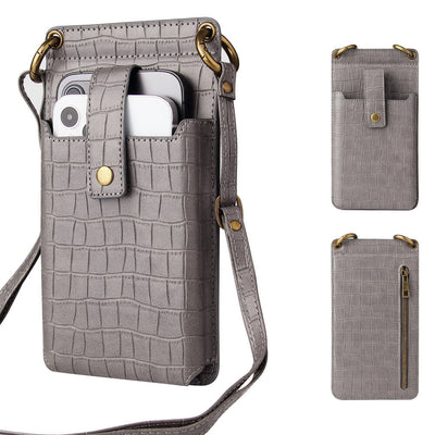 Crocodile Leather Phone Purse