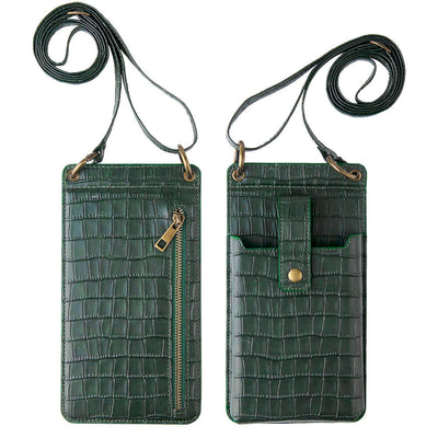 Crocodile Leather Phone Purse