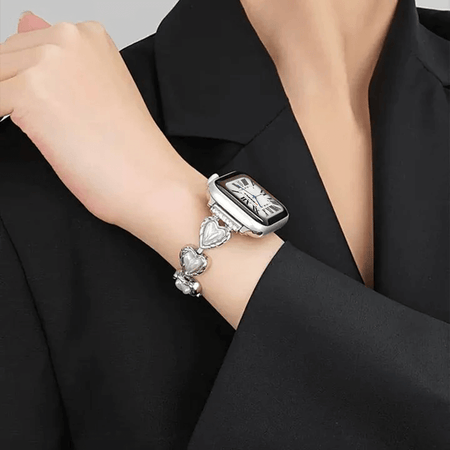 Pearl Heart Apple Watch Strap