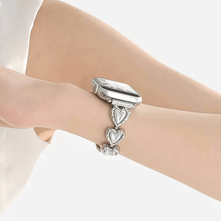 Pearl Heart Apple Watch Strap