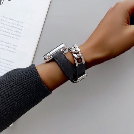 Leather Chain Strap for Apple Watch