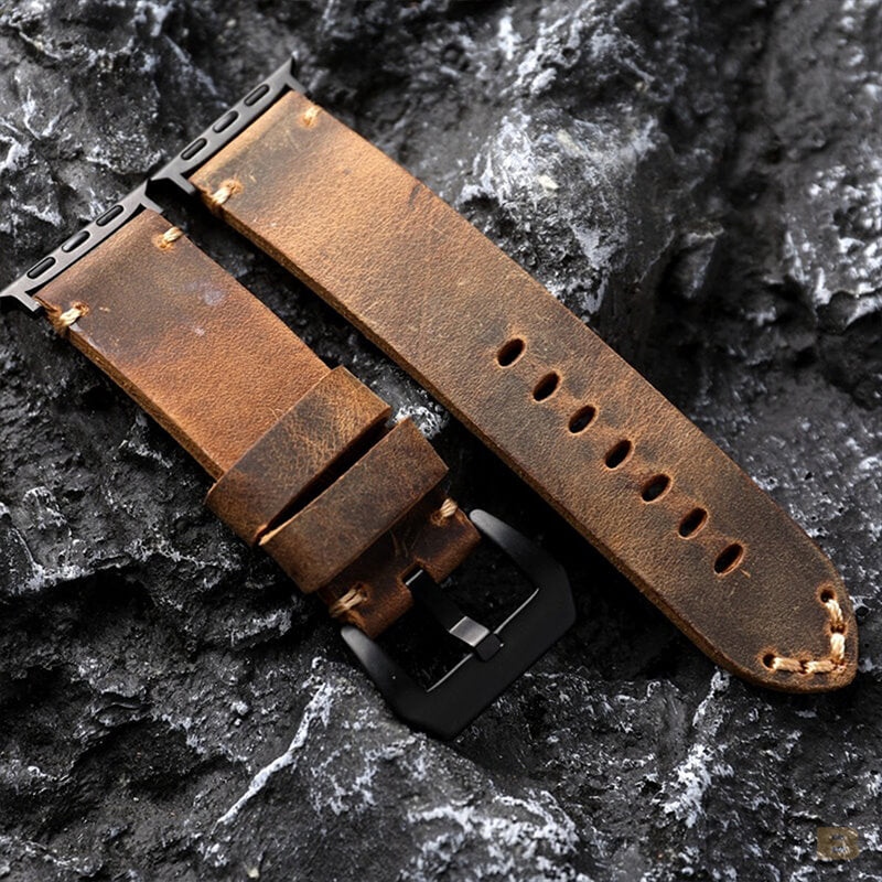 Vintage Leather Apple Watch Strap