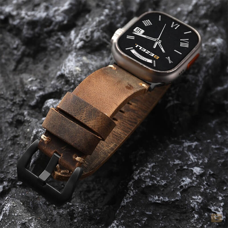 Vintage Leather Apple Watch Strap