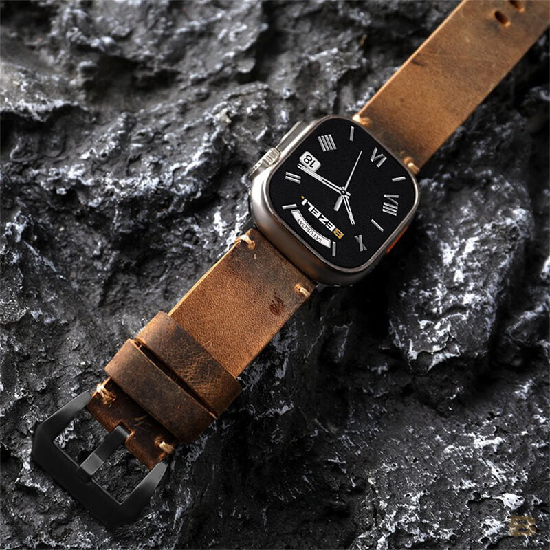 Vintage Leather Apple Watch Strap